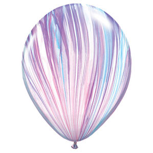 Purple and Blue Marble Effect Balloon