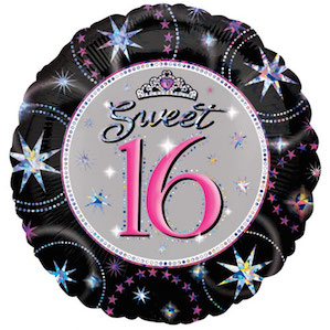 Sweet Sixteen Birthday Balloon