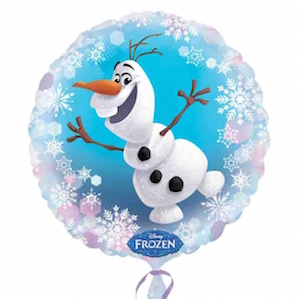Large Round Olaf from Disney's frozen Foil Balloon 