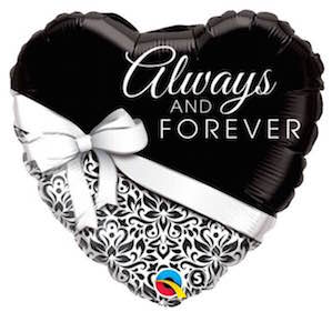 Always and Forever Heart Foil Balloon