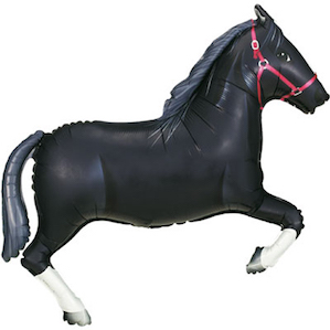 Black Horse Shaped Balloon