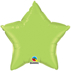 Lime Green Star Foil Balloon