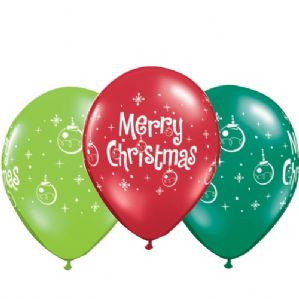 Christmas Ornaments Printed Balloons