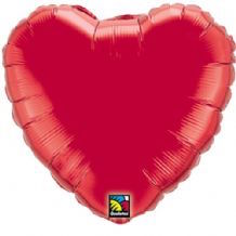 Red Heart Foil Balloon