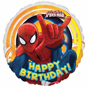 Spiderman Birthday Foil Balloon