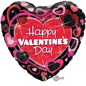 Large Valentines Heart Foil Balloon
