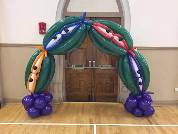 ninja turtle balloon arch